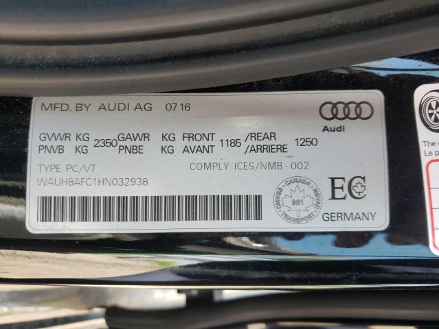 2017 AUDI A6 TECHNIK WAUH8AFC1HN032938