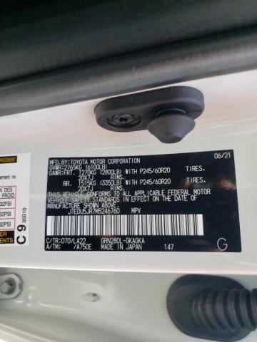 2021 TOYOTA 4RUNNER NI - JTEDU5JR7M5246760