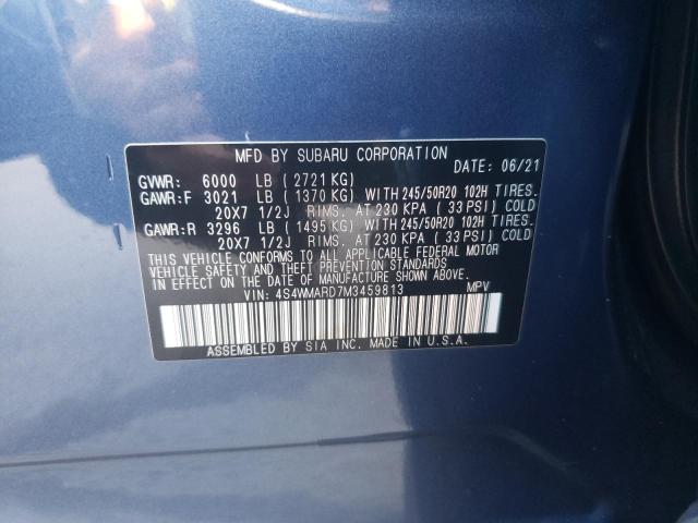 2021 SUBARU ASCENT TOU 4S4WMARD7M3459813