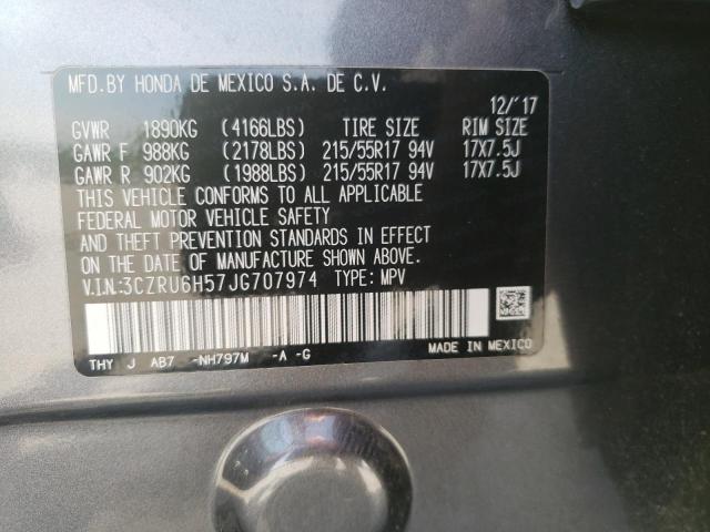 2018 HONDA HRV 3CZRU6H57JG707974