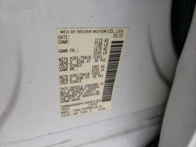 2015 NISSAN TITAN 1N6BA0ED8FN509330