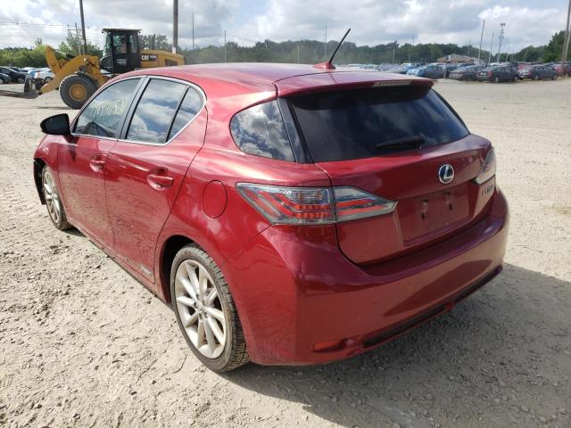 LEXUS CT 200 2011 RED Photo 3