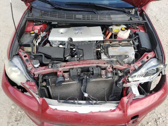 LEXUS CT 200 2011 RED Photo 7