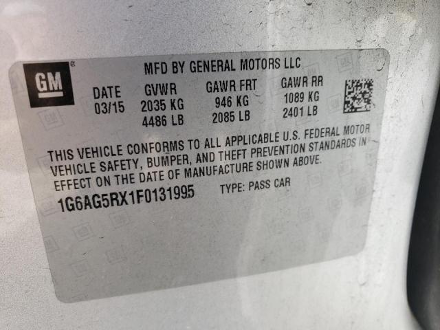 CADILLAC ATS 2015 SILVER Photo 10