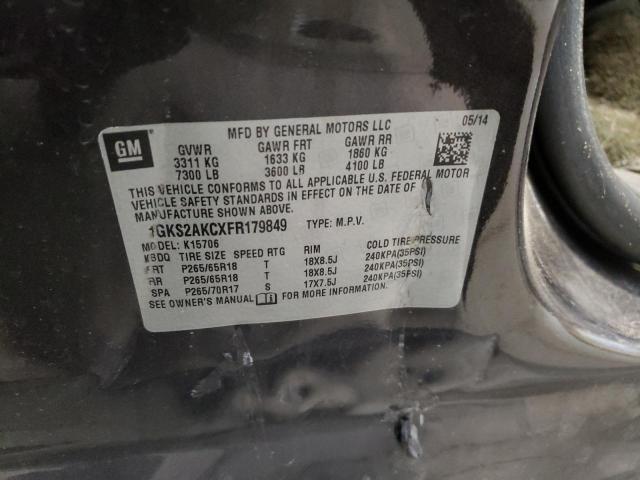 2015 GMC YUKON SLE 1GKS2AKCXFR179849