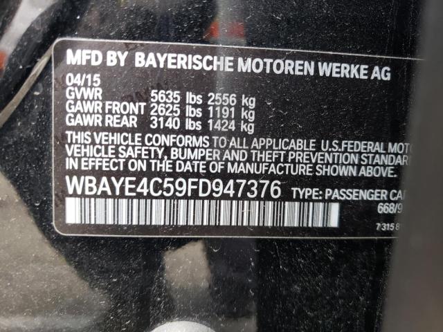 2015 BMW 740 LI WBAYE4C59FD947376