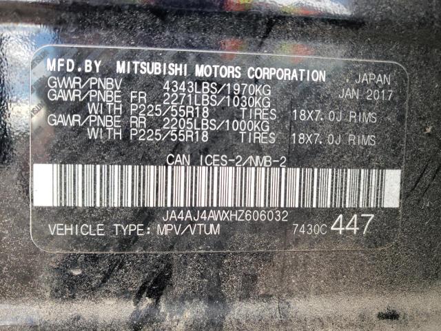 2017 MITSUBISHI RVR SE LIM JA4AJ4AWXHZ606032