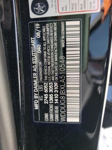 2020 MERCEDES-BENZ S 63 AMG 4 WDDUG8JBXLA510548