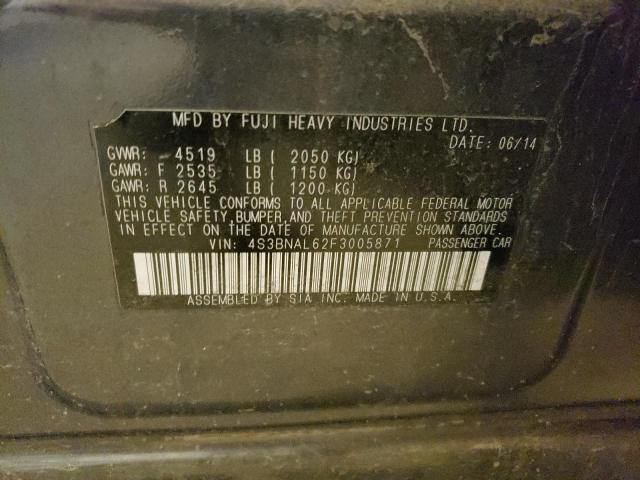 2015 SUBARU LEGACY 2.5 - 4S3BNAL62F3005871