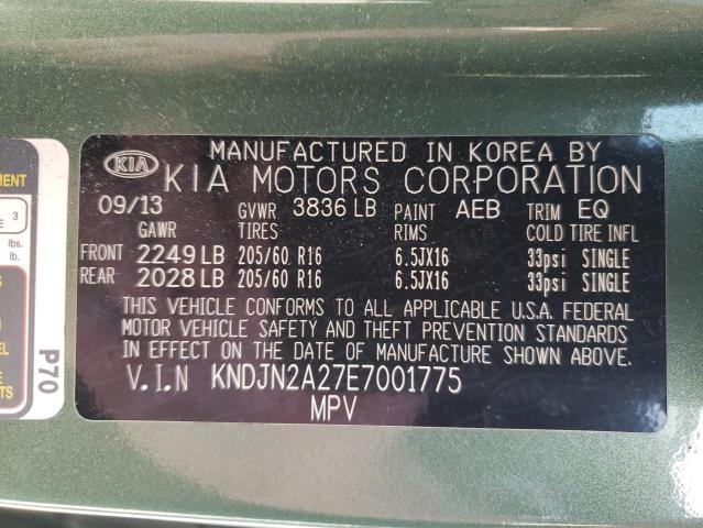KNDJN2A27E7001775 KIA Soul