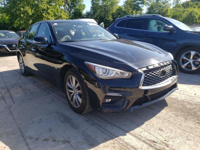 Salvage cars for sale from Copart Ellwood City, PA: 2018 Infiniti Q50 Pure