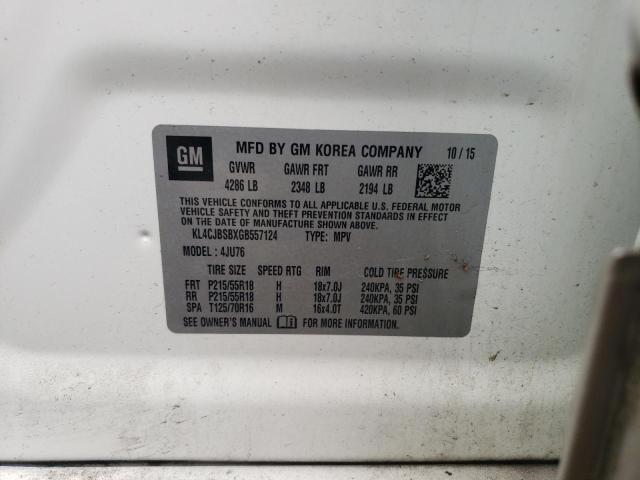 2016 BUICK ENCORE CON - KL4CJBSBXGB557124