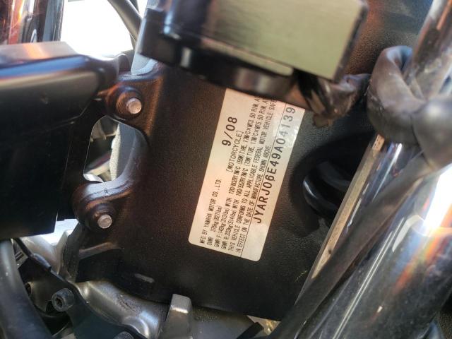 2009 YAMAHA YZFR6 S JYARJ06E49A041399