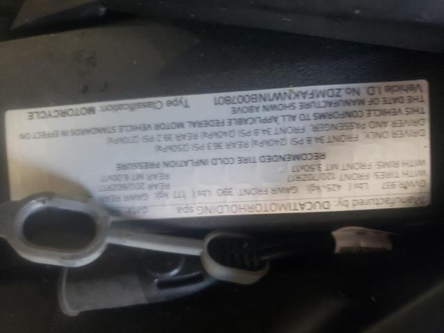2022 DUCATI STREETFIGH ZDMFAKNW1NB007801