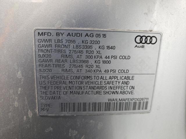 2015 AUDI Q7 TDI PRE WA1LMAFEXFD026711
