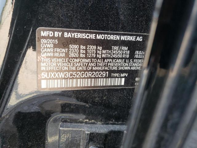 2016 BMW X4 5UXXW3C52G0R20291