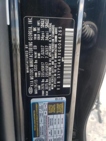 5XYPG4A3XGG044263 KIA SORENTO LX
