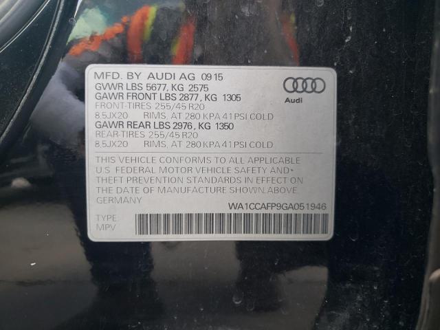 2016 AUDI SQ5 PREMIU WA1CCAFP9GA051946