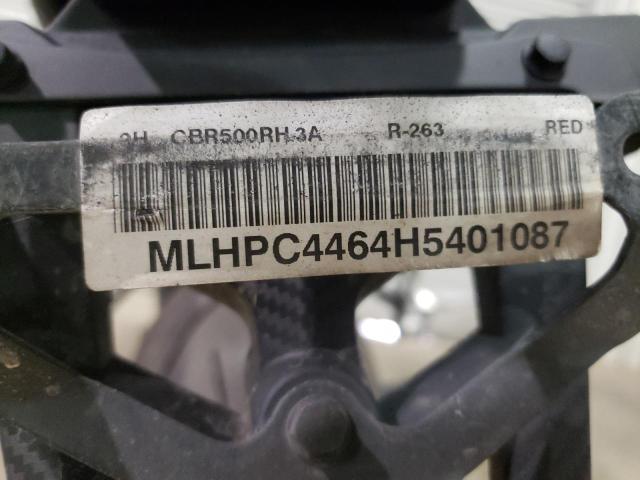 2017 HONDA CBR500 R MLHPC4464H5401087