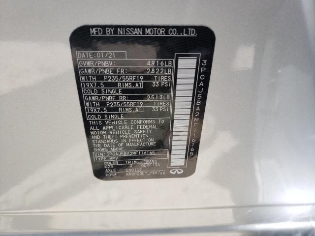 2021 INFINITI QX50 LUXE 3PCAJ5BA2MF116165