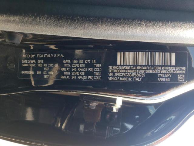 2018 FIAT 500X TREKK ZFBCFXCB0JP680785