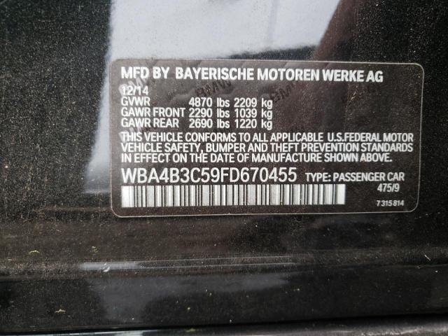 2015 BMW 435 XI GRA WBA4B3C59FD670455