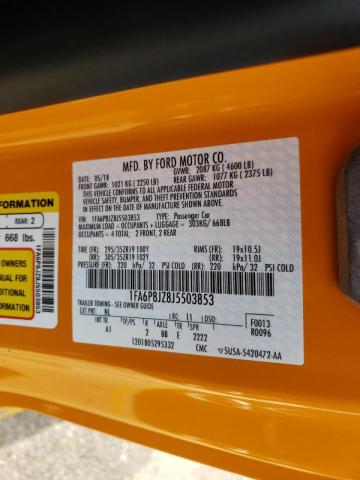 2018 FORD MUSTANG SH 1FA6P8JZ8J5503853