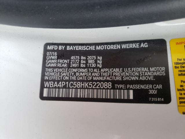 2017 BMW 440I WBA4P1C58HK522088