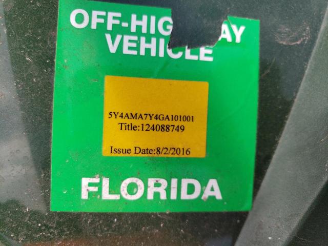 2016 YAMAHA YFM700 FWA 5Y4AMA7Y4GA101001