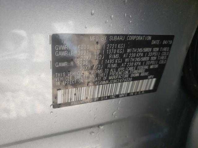 SUBARU ASCENT 2019 SILVER Photo 10