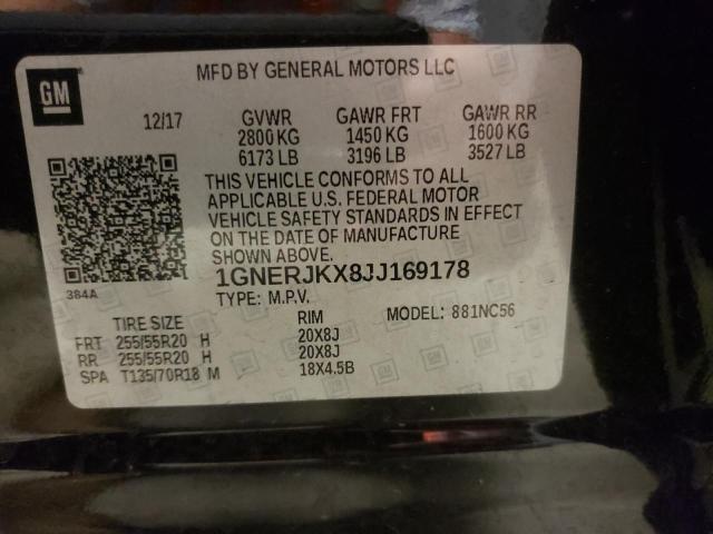 2018 CHEVROLET TRAVERSE R 1GNERJKX8JJ169178