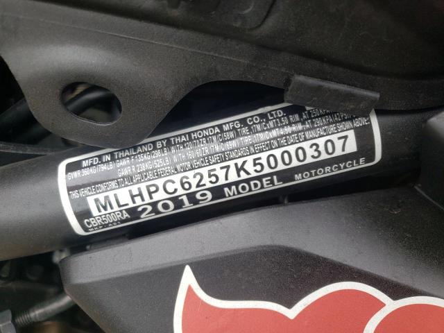 2019 HONDA CBR500 RA MLHPC6257K5000307