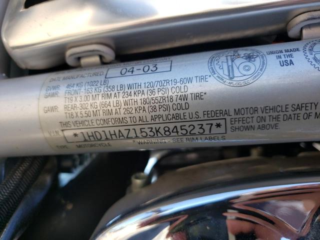 2003 HARLEY-DAVIDSON VRSCA 1HD1HAZ153K845237