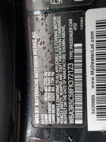 2015 BMW 435 XI WBA3R5C58FK372123