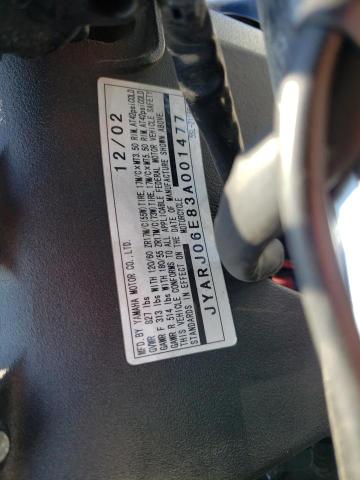 2003 YAMAHA YZFR6 L JYARJ06E83A001477