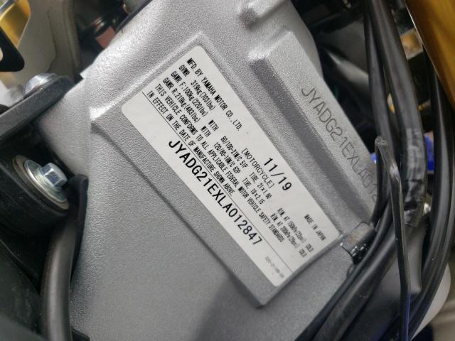 2020 YAMAHA WR250 R JYADG21EXLA012847