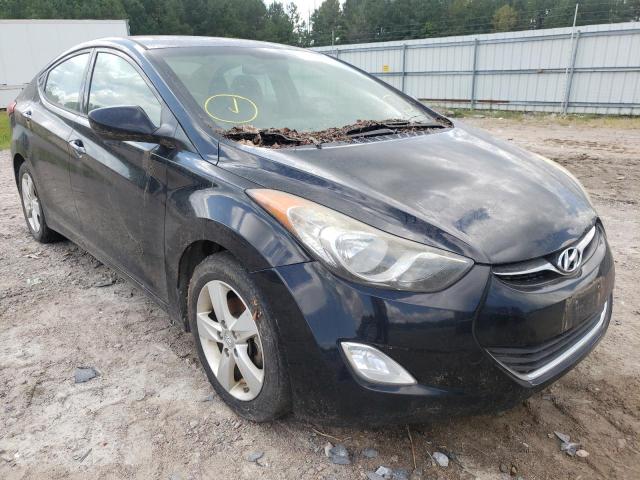 Salvage cars for sale from Copart Charles City, VA: 2013 Hyundai Elantra GL