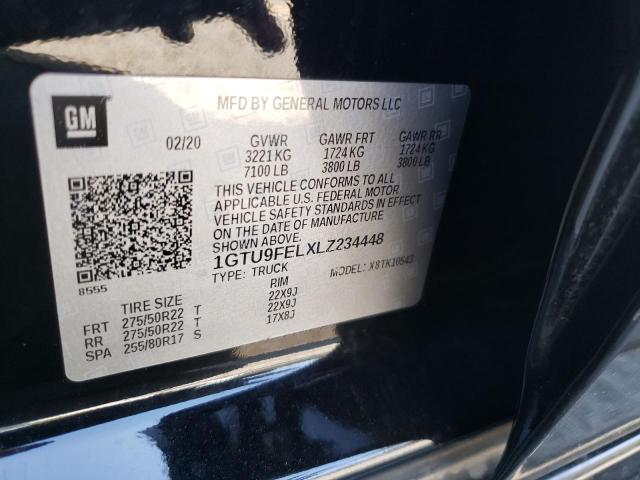 2020 GMC DENALI 1GTU9FELXLZ234448