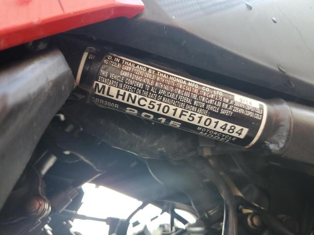 2015 HONDA CBR300 R MLHNC5101F5101484
