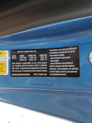 2017 BUICK CASCADA SP W04WJ3N58HG024606