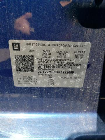 2019 GMC SIERRA LIM 2GTV2MECXK1222689