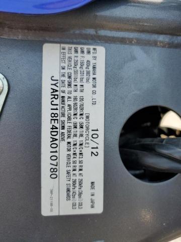 2013 YAMAHA FZ6 R JYARJ18E4DA010780