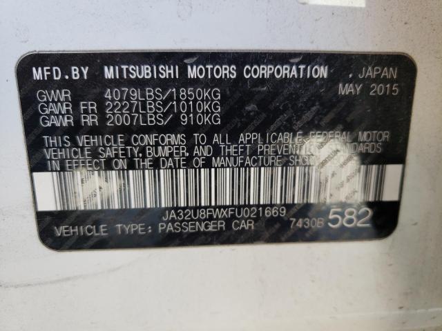 2015 MITSUBISHI LANCER GT JA32U8FWXFU021669