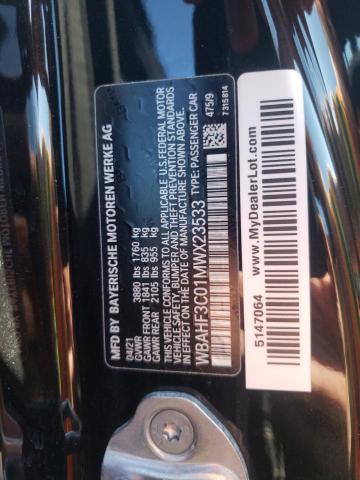 2021 BMW Z4 SDRIVE3 - WBAHF3C01MWX23533