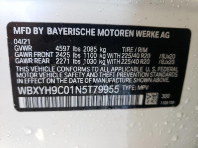 2022 BMW X2 SDRIVE2 WBXYH9C01N5T79955