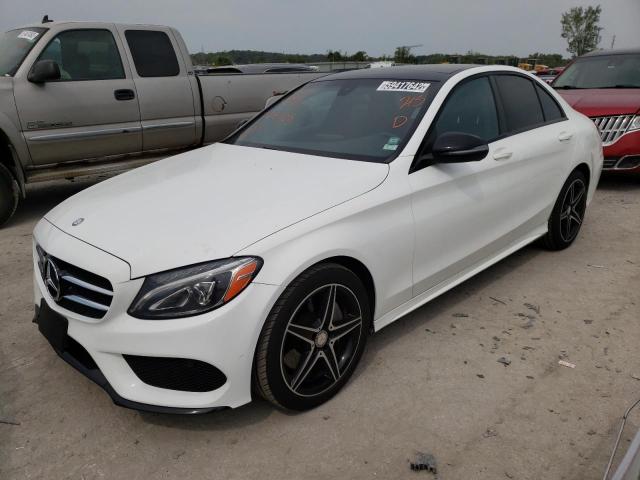 VIN: 55SWF4KB0HU207109 Auction: COPART Lot: 59417642 Location: KS - KANSAS CITY 55SWF4KB0HU207109 MERCEDES-BENZ C-CLASS 2017 WHITE Photo 2