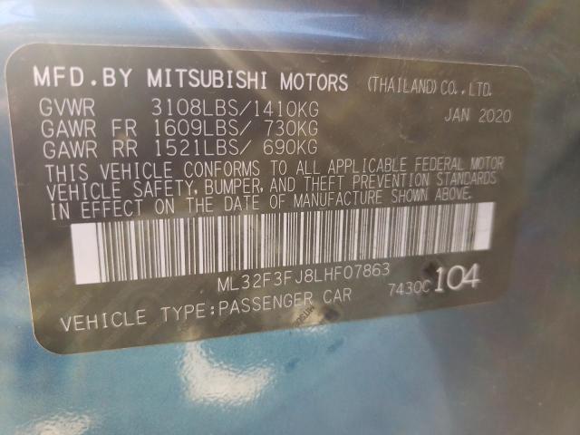 ML32F3FJ8LHF07863 Mitsubishi Mirage G4 Es