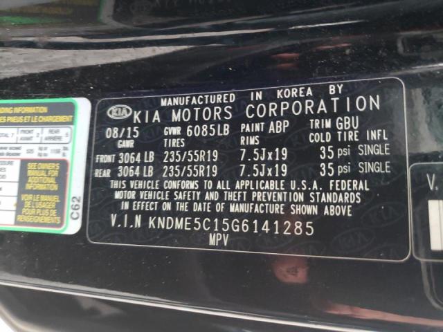 2016 KIA SEDONA SXL KNDME5C15G6141285