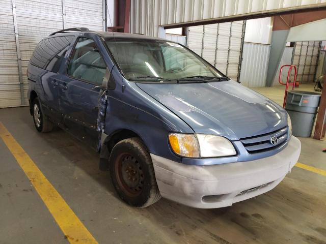 Salvage cars for sale from Copart Mocksville, NC: 2002 Toyota Sienna CE