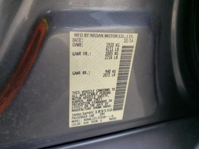 2015 NISSAN ALTIMA 4D 1N4AL3AP4FC189550